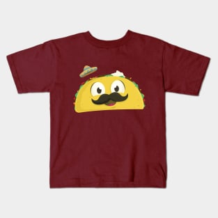 Taco Stache Kids T-Shirt